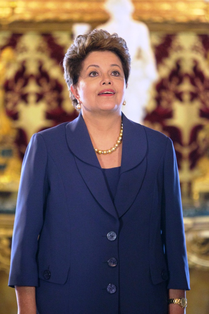 Dilma Rousseff no Royal Palace em Madri, Espanha (Carlos Alvarez/Getty Images) 