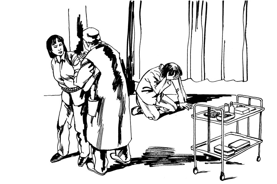 O emprego de drogas experimentais e lesivas ao sistema nervoso é comumente usado na perseguição de prisioneiros de consciência na China detidos arbitrariamente em hospitais psiquiátricos e centros de lavagem cerebral (Minghui.org)