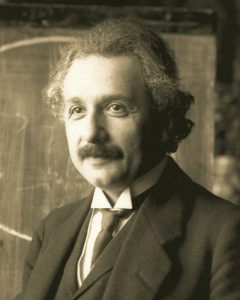 Albert Einstein durante uma conferencia em Viena em 1921 (Ferdinand Schmutzer)