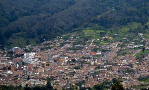 Vista geral de Yarumal, no norte do estado colombiano de Antioquia. (RAUL ARBOLEDA/AFP/Getty Images)