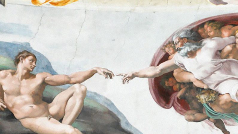 Pintado por Michelangelo Buonarotti por volta de 1511 d.C. (Arquivo Público)