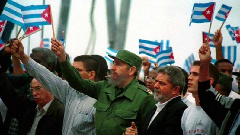 Lula e Fidel Castro em Havana, Cuba (Getty Images)