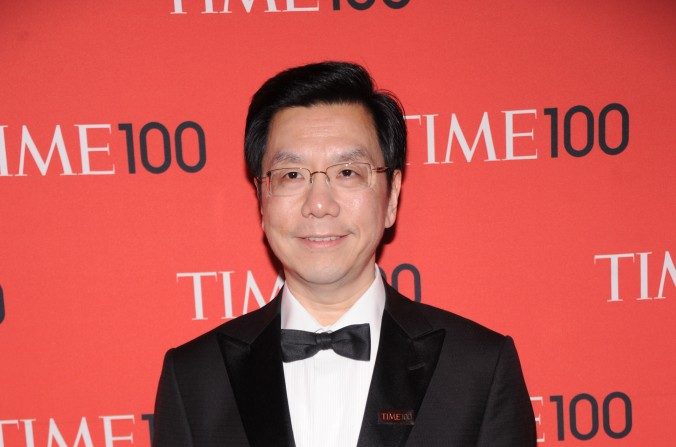 O empreendedor Lee Kai-fu num evento no Lincoln Center em Nova York. Ele tem sido alvo de ataques na mídia chinesa recentemente por suas opiniões francas (Jamie McCarthy/Getty Images)