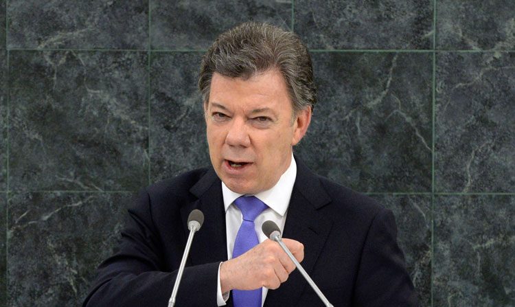 O presidente colombiano Juan Manuel Santos (Brendan McDermid-Pool/Getty Images)