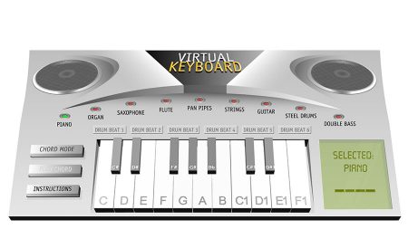 Aprenda tocar piano com o teclado virtual