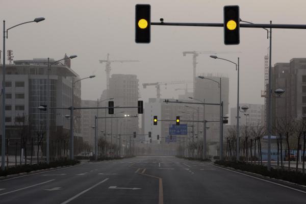 Uma cidade-fantasma na China (Nelson Ching/Getty Images)