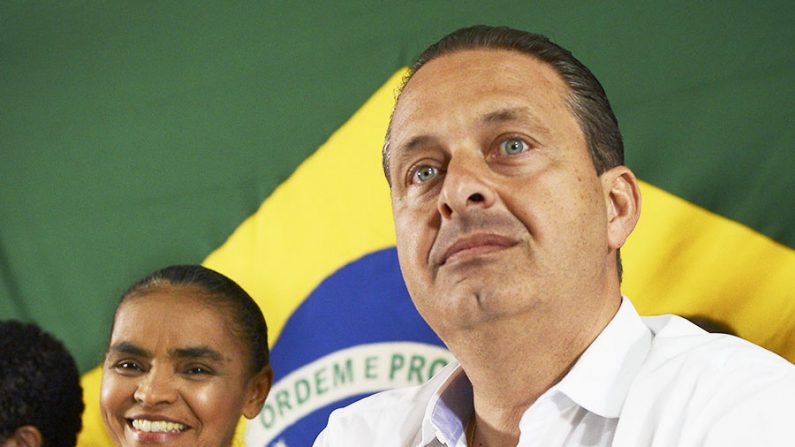 A ex-senadora Marina Silva e o governador de Pernambuco, Eduardo Campos, que preside o partido PSB (José Cruz/ABr)
