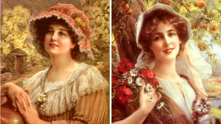 Emile Vernon, pintor francês que retratou a delicadeza feminina