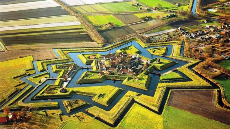 Cidade Bourtange, na Holanda (Internet)