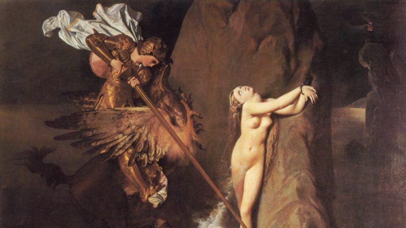 Ruggiero Salvando Angelica, 1819 (Domínio público)