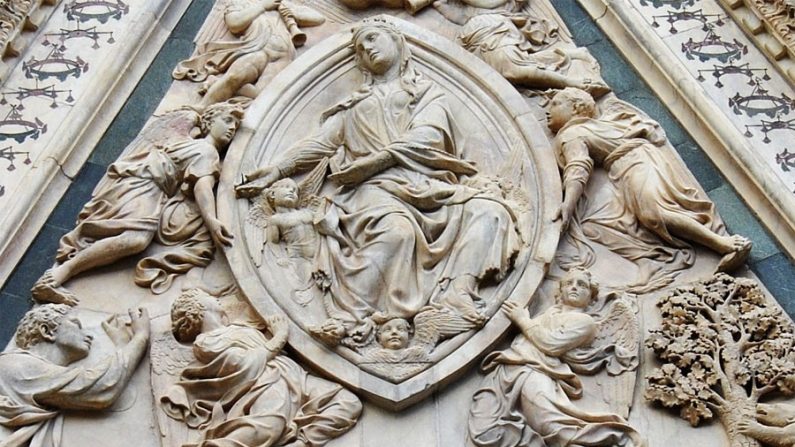 Escultura na Porta della Mandorla, Catedral de Santa Maria de Fiore (Internet)