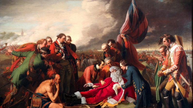 A morte do general Wolfe (1770), pintor Benjamin West