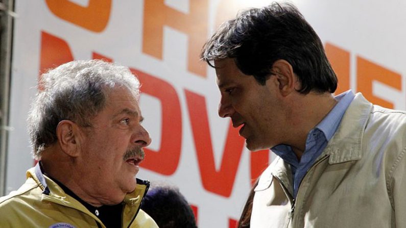 Lula e seu discípulo Fernando Haddad (	Henrique Boney/ Commom Wiki)