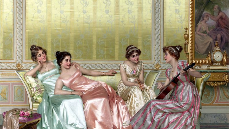 La soirée, uma obra de Vittorio Reggianini (Internet)