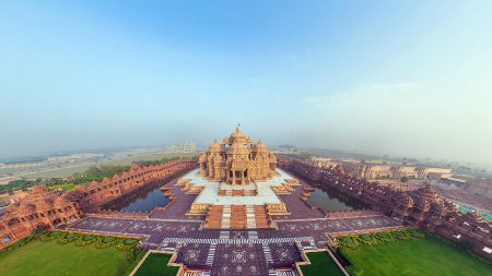 Templo Akshardham, o maior templo hindu do mundo