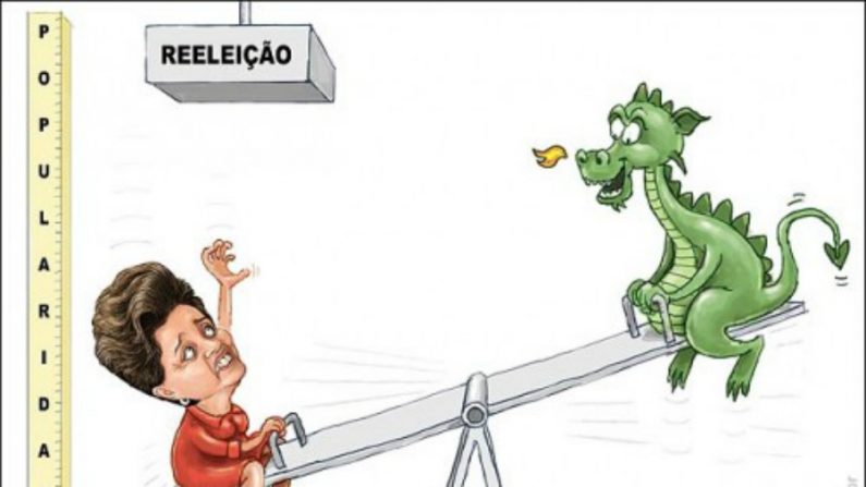 Dilma em baixa e inflação em alta (imagem da internet)