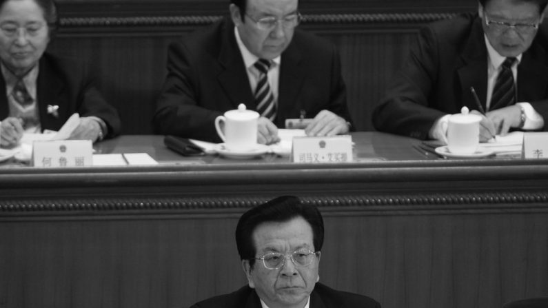 Zeng Qinghong, o ex-vice-presidente da China, assiste à 4ª sessão plenária do Congresso Popular Nacional em março de 2007, em Pequim, China. Zeng seria o próximo alvo de um escândalo de corrupção (Andrew Wong/Getty Images)