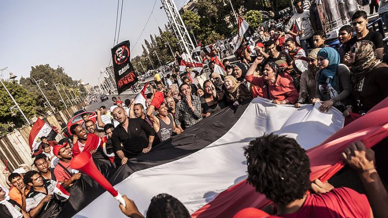 Uma foto dos protestos no Egito (Shutterstock)