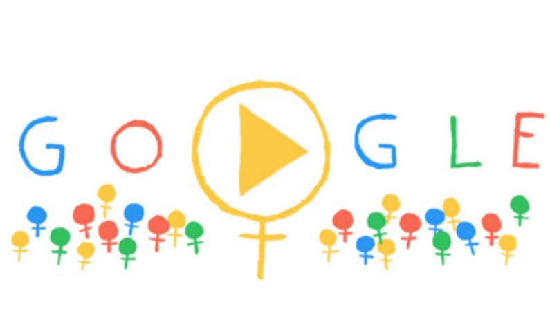 Google homenageia o Dia Internacional da Mulher 2014 (captura de tela)