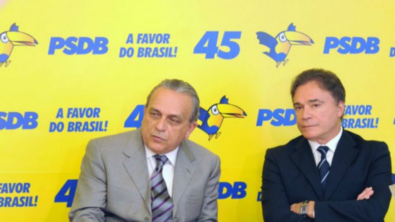 Ex-presidente do PSDB Sérgio Guerra e o senador Álvaro Dias (Agência Brasil)