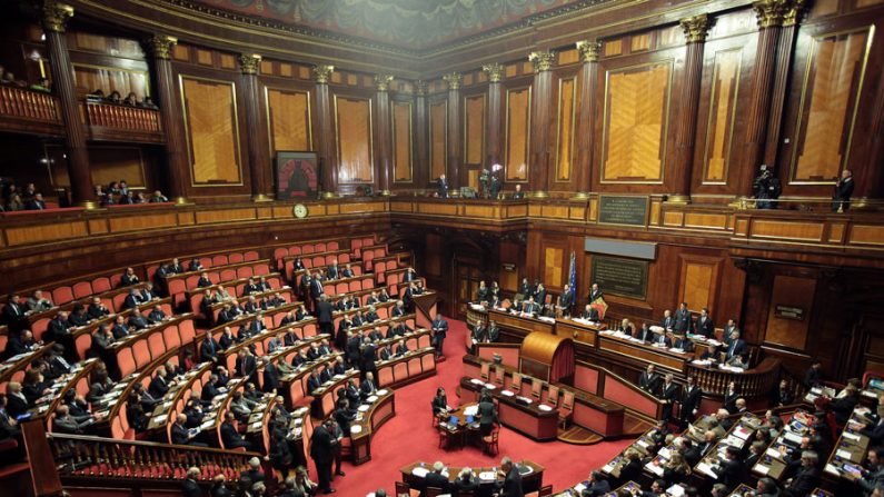 O Senado italiano em sessão (Elisabetta Villa/Getty Images)