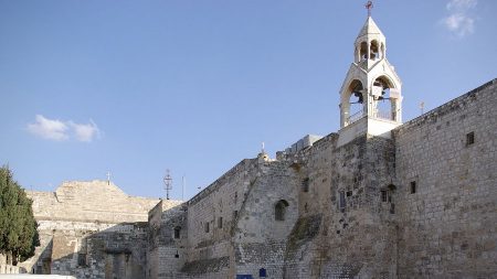 Basílica da Natividade, construída sobre a gruta onde Jesus nasceu