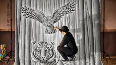 Ben Heine, um artista que interage com seus surpreendentes desenhos 3D