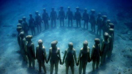 Cancun Underwater Museum, um museu debaixo de água