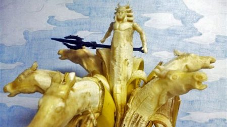 Surpreendentes esculturas em bananas