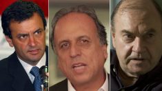 Aécio fortalece aliança com Luiz ‘Pezão’ e Cesar Maia no Rio