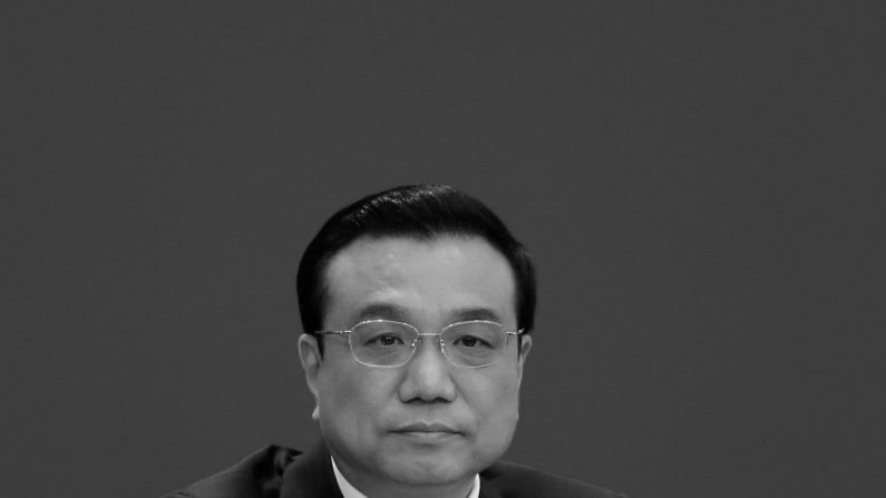 O primeiro-ministro chinês Li Keqiang numa conferência de imprensa após o encerramento de uma sessão no Congresso Popular Nacional, no Grande Salão do Povo em Pequim, China (Lintao Zhang/Getty Images)