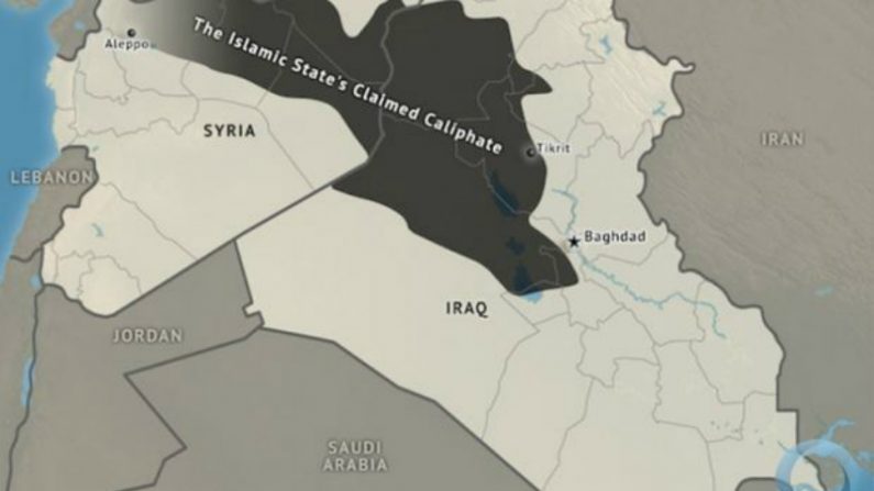 Área de ação do Estado Islâmico (Stratfor)