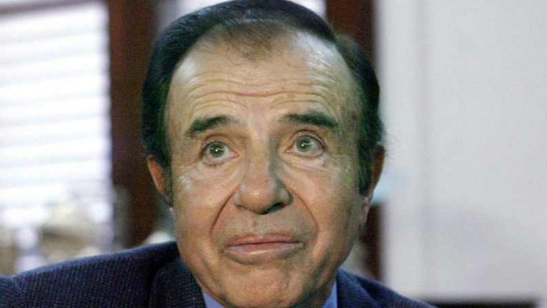 Ex-presidente argentino Carlos Menem (1989/99) (Ali Burafi/AFP/Getty Images)