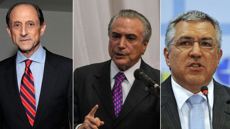 Paulo Skaf, Michel Temer e Alexandre Padilha (Reprodução)