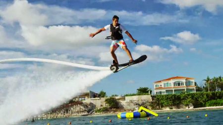 Uma incrível prancha de surf turbinada