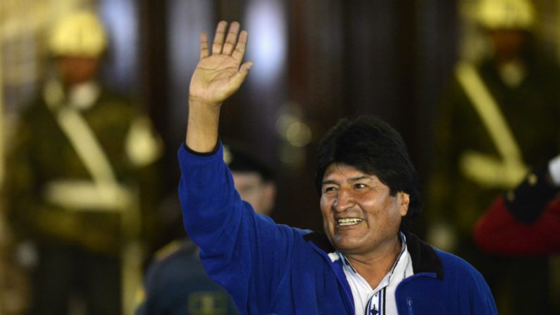 Presidente reeleito da Bolívia, Evo Morales (Cris Bouroncle/AFP/Getty Images)