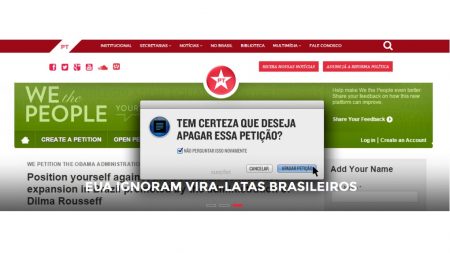 Para o PT, assinantes da petição aos EUA são ‘vira-latas brasileiros’