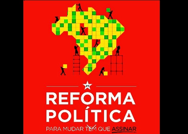 O PT tem um site dedicado especificamente à tal ‘reforma política’, tudo articulado pelo Foro de São Paulo (Reprodução)