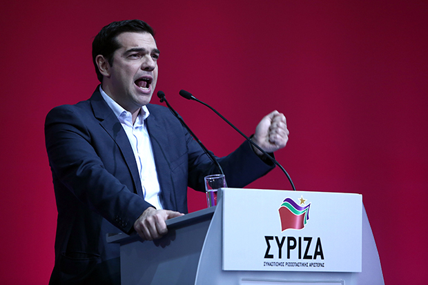 Alexis Tsipras, líder do partido grego, Syriza de extrema-esquerda (Angelos Tzortzinis / AFP / Getty Images)