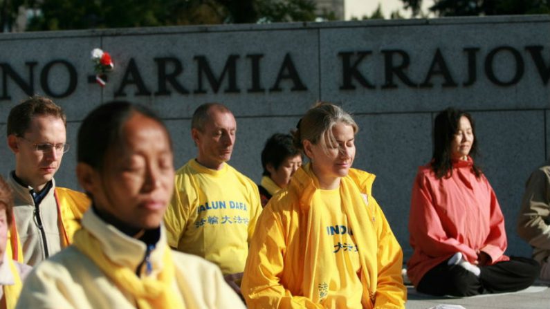 Meditação do Falun Dafa (Falun Dafa, fifth exercise, meditation/Flickr/Wikimedia Commons)