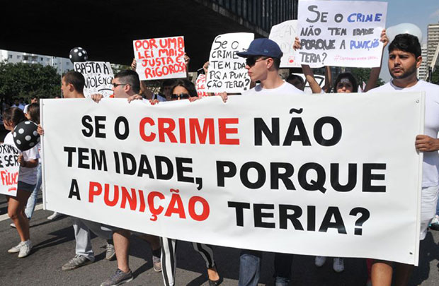 83% da população é a favor da redução da maioridade penal, segundo IBOPE (Reprodução)