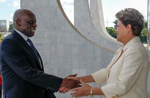 Presidente Dilma recebe o presidente de Angola, José Eduardo dos Santos, em visita oficial (Planalto)