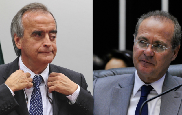 Ex-diretor da Petrobras, Nestor Cerveró, e presidente do Senado, Renan Calheiros (Arquivo ABr)