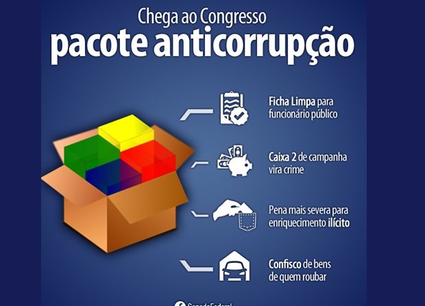 Pacote não inclui fim do foro privilegiado e fim do cumprimento da pena depois do julgamento em segundo grau (Divulgação)