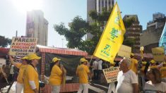 Praticantes do Falun Gong no Brasil marcham contra perseguição na China