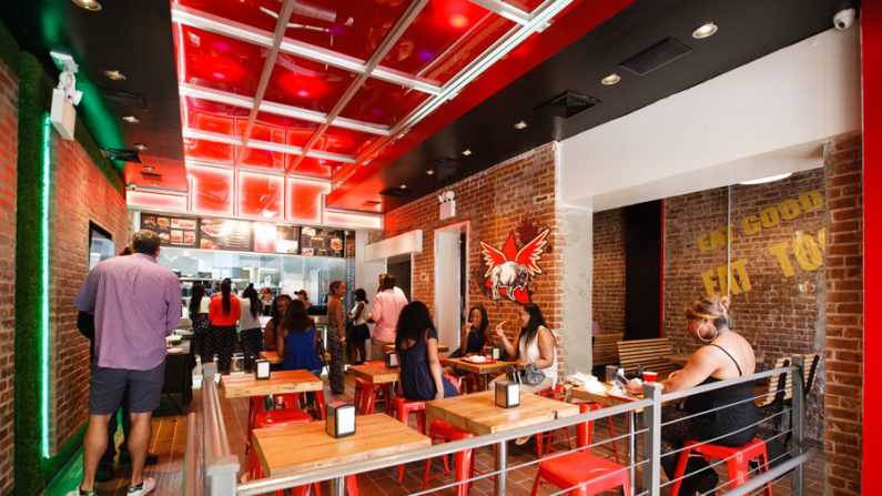 Buffalo Boss, um restaurante baseado em Nova York. A empresa tem três locais em Nova York, incluindo Harlem, Brooklyn e Barclays Arena. (Cortesia de Buffalo Boss)