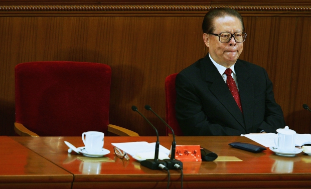 O ex-presidente chinês Jiang Zemin em encontro para comemorar o 60º aniversário da vitória sobre o Japão (Andre Wong/Getty Images)