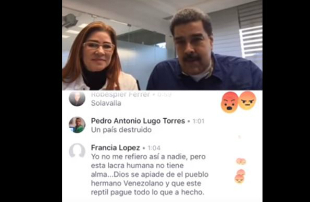 Maduro faz transmissão ao vivo no Facebook e recebe rejeição recorde (Vídeo)