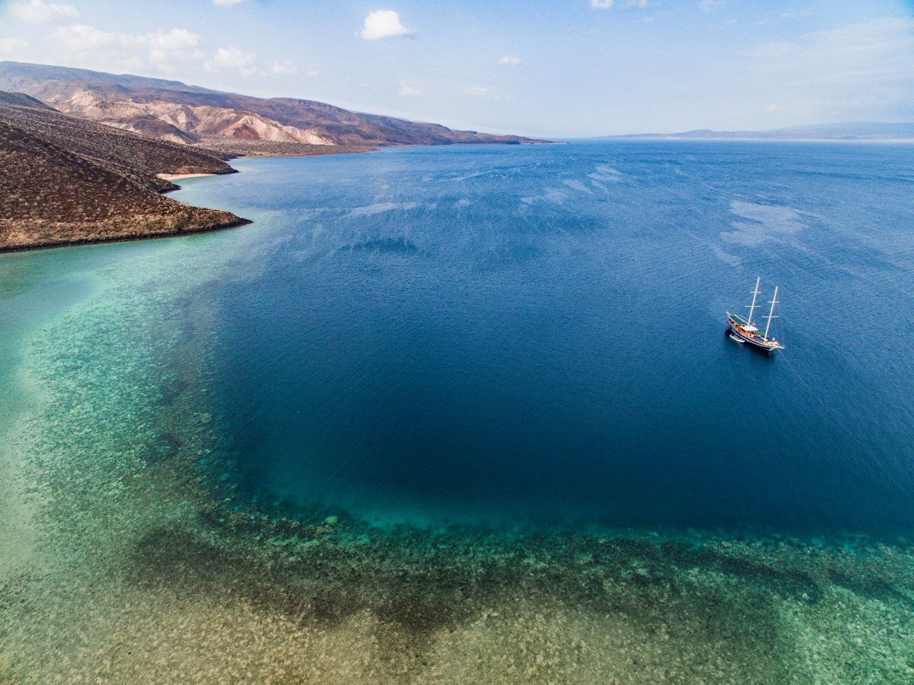 As águas de Djibouti, no Chifre da África (Imagem via SWNS)