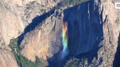 Cachoeira exibe espetacular show de cores na Califórnia – é algo inesquecível